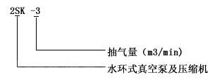 2SK型双级水环式真空泵型号意义