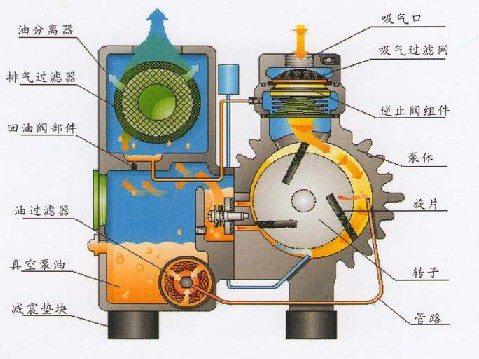 XD型旋片式真空泵结构图
