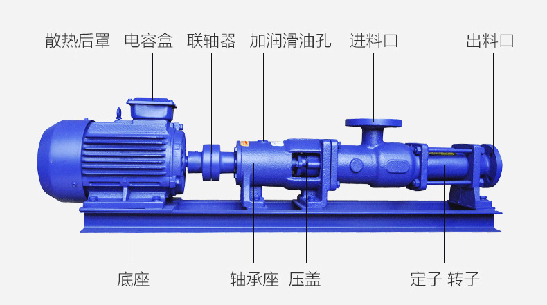 G型污泥单螺杆泵结构图